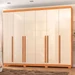 Guarda-Roupa Casal Finesse 6 Portas 8 Gavetas 100% Mdf Cinamomo/Off White - Pnr Móveis