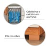 Guarda-Roupa Casal Finesse 6 Portas 8 Gavetas 100% Mdf Cinamomo - Pnr Móveis