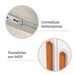 Guarda-Roupa Casal Finesse 6 Portas 8 Gavetas 100% Mdf Cinamomo - Pnr Móveis