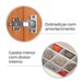 Guarda-Roupa Casal Finesse 6 Portas 8 Gavetas 100% Mdf Cinamomo - Pnr Móveis