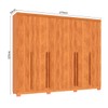 Guarda-Roupa Casal Finesse 6 Portas 8 Gavetas 100% Mdf Cinamomo - Pnr Móveis