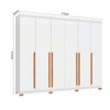 Guarda-Roupa Casal Finesse 6 Portas 8 Gavetas 100% Mdf Branco - Pnr Móveis