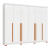 Guarda-Roupa Casal Finesse 6 Portas 8 Gavetas 100% Mdf Branco - Pnr Móveis
