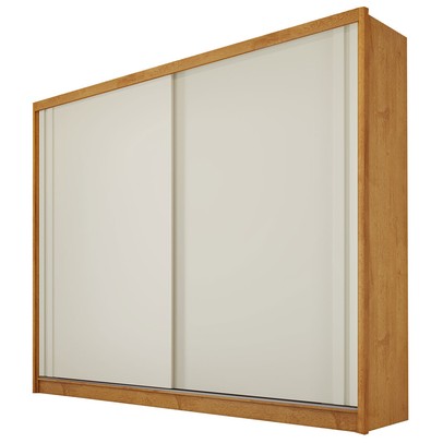 Guarda-Roupa Casal Monterey 2 Portas 4 Gavetas 100% Mdf Peroba/Off White - Mademarques