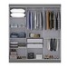 Guarda-Roupa Paris 6 Portas 2 Gavetas com Espelho Onix - Maxel