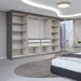 Guarda-Roupa Casal Odisseia 8 Portas 4 Gavetas com Espelho Onix - Panorama Móveis