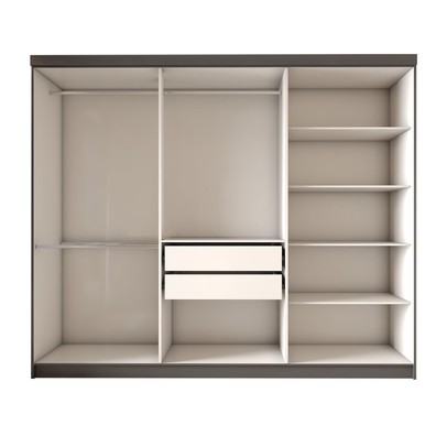 Guarda-Roupa Casal Odisseia 6 Portas 2 Gavetas Onix - Panorama Móveis