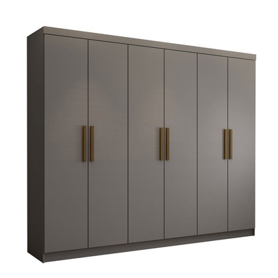 Guarda-Roupa Casal Odisseia 6 Portas 2 Gavetas Onix - Panorama Móveis