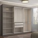 Guarda-Roupa Casal Odisseia 6 Portas 2 Gavetas Onix - Panorama Móveis