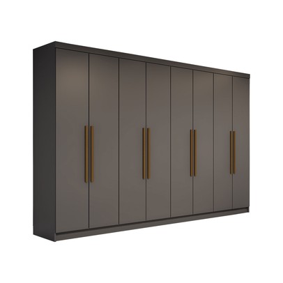 Guarda-Roupa Casal Odisseia 8 Portas 4 Gavetas Onix - Panorama Móveis