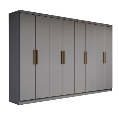 Guarda-Roupa Casal Odisseia 8 Portas 4 Gavetas Onix - Panorama Móveis