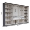 Guarda-Roupa Casal Odisseia 8 Portas 4 Gavetas Onix - Panorama Móveis