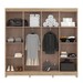 Guarda-Roupa Casal 8 Portas Rp1803 Wood - Decibal
