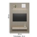 Painel para TV Até 75 Polegadas 2 Portas 1 Prateleira Ripado Tauri/Gris Fosco 810010302 - Linea Brasil
