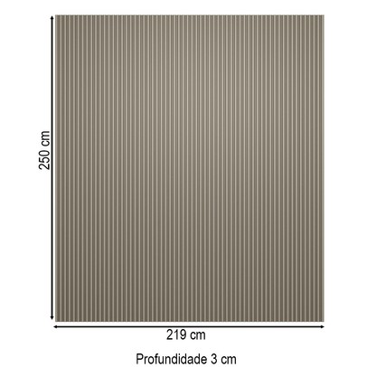 Painel para TV Até 85 Polegadas Ripado Gris Fosco 810010150 - Linea Brasil