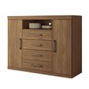 Cômoda Havana Master 2 Portas 4 Gavetas Jatoba - Santos Andirá