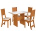 Mesa de Jantar 4 Lugares Tóquio Freijó/Off White - Pnr Móveis