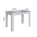 Mesa de Jantar 4 Lugares Astana Branco/Preto - Pnr Móveis