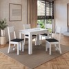 Mesa de Jantar 4 Lugares Astana Branco/Preto - Pnr Móveis