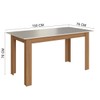 Mesa de Jantar 6 Lugares Astana Freijó/Off White - Pnr Móveis