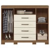 Cômoda Havana Master 2 Portas 4 Gavetas Jatoba/Areia 30994 - Santos Andirá