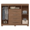 Cômoda Havana Master 2 Portas 4 Gavetas Jatoba 30994 - Santos Andirá