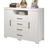 Cômoda Havana Master 2 Portas 4 Gavetas Branco 30994 - Santos Andirá