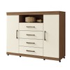 Cômoda Havana Master 2 Portas 4 Gavetas Jatoba/Areia 309943 - Santos Andirá