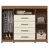 Cômoda Havana Master 2 Portas 4 Gavetas Jatoba/Areia 309943 - Santos Andirá