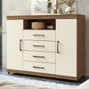 Cômoda Havana Master 2 Portas 4 Gavetas Jatoba/Areia 309943 - Santos Andirá