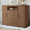Cômoda Havana Master 2 Portas 4 Gavetas Jatoba 309943 - Santos Andirá