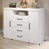 Cômoda Havana Master 2 Portas 4 Gavetas Branco 309943 - Santos Andirá