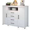 Cômoda Havana Master 2 Portas 4 Gavetas Branco 309943 - Santos Andirá