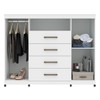 Cômoda Havana Master 2 Portas 4 Gavetas Branco 309943 - Santos Andirá