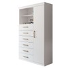 Cômoda Marabá 1 Porta 6 Gavetas Branco - Santos Andirá