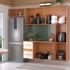 Armário de Cozinha com Balcão Maitê 7 Portas 2 Gaveta Cinamomo/Off White - Panorama Móveis