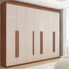Guarda-Roupa Casal Débora 7 Portas 6 Gavetas Cinamomo/Off White - Panorama Móveis