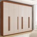 Guarda-Roupa Casal Débora 7 Portas 6 Gavetas Cinamomo/Off White - Panorama Móveis
