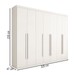Guarda-Roupa Casal Débora 7 Portas 6 Gavetas Branco - Panorama Móveis