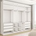 Guarda-Roupa Casal Débora 7 Portas 6 Gavetas Branco - Panorama Móveis