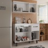 Armário de Cozinha Letícia 6 Portas 1 Gaveta Branco - Panorama Móveis