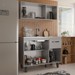 Armário de Cozinha Letícia 6 Portas 1 Gaveta Cinza - Panorama Móveis