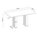 Mesa de Jantar 6 Lugares Ripado Luxe Mel/Blonde/Cinza - Viero Móveis