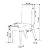 Mesa de Jantar 6 Lugares Azura Ripado Mel/Blonde/Cinza - Viero Móveis