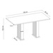 Mesa de Jantar 6 Lugares Azura Ripado Mel/Blonde/Cinza - Viero Móveis