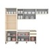 Cozinha Completa Genius 10 Portas 2 Gavetas Off White - Pnr Móveis