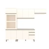 Cozinha Completa Genius 10 Portas 2 Gavetas Off White - Pnr Móveis