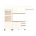 Cozinha Completa Genius 10 Portas 2 Gavetas Off White - Pnr Móveis