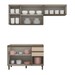 Cozinha Compacta Genius 7 Portas 2 Gavetas 100% Mdf Duna/Cristal - Pnr Móveis