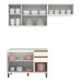 Cozinha Compacta Genius 7 Portas 2 Gavetas 100% Mdf Off White - Pnr Móveis